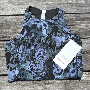 lululemon athletica Black and Purple Crop Top